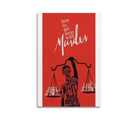 nshdahns Poster artistico da parete con scritta "How to get away with Murder", decorazione artistica da parete, per camera da letto, 30 x 45 cm, senza cornice