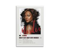 nshdahns Poster artistico da parete con scritta "How to get away with Murder", decorazione artistica vintage per camera da letto, 30 x 45 cm, senza cornice