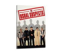 nshdahns Poster artistico da parete vintage con immagine di The Usual Suspects, decorazione artistica per camera da letto, 20 x 30 cm, con cornice