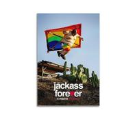 nshdahns Poster da parete con Jackass Forever, decorazione artistica vintage per camera da letto, 20 x 30 cm, senza cornice