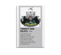nshdahns Poster da parete con scritta "Twenty One Pilots", decorazione artistica da parete, stile vintage, per camera da letto, 20 x 30 cm, senza cornice