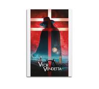 nshdahns V for Vendetta, poster artistico da parete vintage, decorazione artistica per camera da letto, 30 x 45 cm, senza cornice