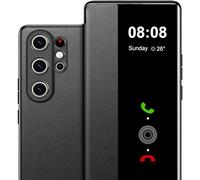 Nshkeji Custodia per Samsung S26 Ultra Custodia S View, Clear View Flip Pelle per Samsung Galaxy S26 Ultra 5G Custodia, Lusso Extra Sottile Antiurto Resistente ai Graffi Cover Case Clear S View