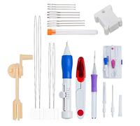 Nsiwem Embroidery kit 9 pezzi Punch Needle Ago Magico da Ricamo Set Ricamo Magico Set di penne da ricamo per ricamo punto croce fai da te