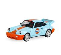 NSJGCQREL Pressofusione 1:24 Modelli Di Auto In Lega In Scala Per Porsche 964 Porte Apribili Display Per Veicoli Collezione Ornamenti Souvenir Ricordo(Blue)