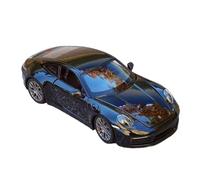 NSJGCQREL Pressofusione 1:24 Per Porsche 911 Carrera 4S Modelli Di Auto In Lega Modello In Scala Kit Porte Apribili Veicolo Souvenir Decorativi Ricordo(Black)