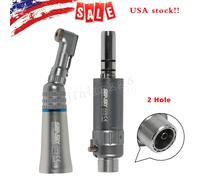 NSK Style Dental Contra Angle Straight Air Motor 4/2H Slow Speed Handpiece FAST