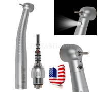 NSK Style Dental (LED E-generator) High Speed Push Button Handpiece 2/4Holes USA