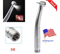 NSK Style Dental (LED E-generator) High Speed Push Button Handpiece 2/4Holes USA