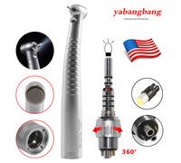NSK Style Dental (LED E-generator) High Speed Push Button Handpiece 2/4Holes USA