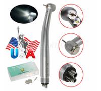 NSK Style Dental (LED E-generator) High Speed Push Button Handpiece 2/4Holes USA