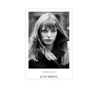 NSKDJSE Jane Birkin Poster su tela, stampa artistica da parete, 20 x 30 cm