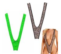 NSKRKOW Stringa Perizoma Regolabile da Uomo Tanga a V-Stringa in Stile Borat per Natale Compleanno