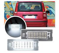 NSLUMO 2x luci targa a LED per Fiat Panda Serie 169 2003 al 2011 Panda Serie 312/319 2012 al 2022 auto Lampada targa LED parcheggio auto