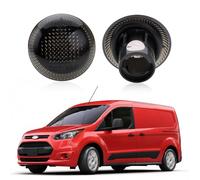 NSLUMO Copri Freccia Laterale per Fo-rd Transit/Tourneo Connect 2013-2023, Repeater LED, Ricambio Fanale Laterale Anteriore Lente Fumè