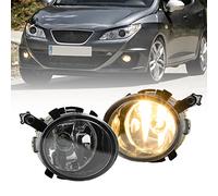 NSLUMO Fendinebbia Anteriori per Seat Leon Mk2 1P Ibiza IV Altea Toledo 2Pcs Paraurti Anteriore Fendinebbia Fari con Lampadine Alogene 9006 HB4 Fendinebbia Luci di Guida