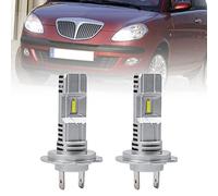 NSLUMO H7 LED Lampadine per fari per Lancia Ypsilon 843 Lybra Kappa Fascio abbagliante 6500K Bianco 6x LED super luminoso conversione faro H7 Sostituzione alogena Mini formato