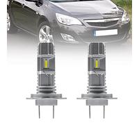 NSLUMO H7 LED Lampadine per fari per Op.el Astra J Combo Tour Box 6500K Bianco 6x LED super luminoso conversione faro H7 Sostituzione alogena Mini formato