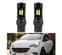 NSLUMO Lampadine Led DRL Daytime Running Light T20 7443 W21/5W Per Op.el Vauxhall Corsa D E 2 Pz Xenon Bianco Canbus LED DLR City Lampadine
