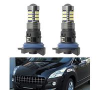 NSLUMO lampadine LED DRL per P/eugeot 3008 5008 2009-2016 HP24W Valeo 13625 | 6216F6, bianco xenon 27-SMD proiettore luci città, plug-and-play, DRL lampadina di ricambio 2Pcs