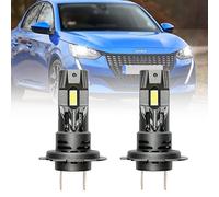 NSLUMO Lampadine per fari LED H18 per Peugeot 208 Mk2 e-208 2008 Mk2 2019 2020 2021 2022 Lampadine LED H18 per auto Peugeot 208 Luce anabbagliante 6500K Faro LED bianco H18 Mini formato