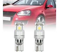 NSLUMO Lampadine T10 W5W per Luci di Parcheggio e Posizione - Compatibili con V.W Golf Mk4 Mk5 Mk6 - 3 LED 6000K Senza Errore