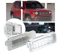 NSLUMO LED luce di cortesia bagagliaio per J/eep Renegade 2015-2021 | Cherokee KL 2014-2021, 2Pcs bianco xenon bagagliaio vano portaoggetti cortesia luci, CANbus senza errori Plug&Play