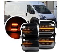 NSLUMO Luce LED per specchietto laterale indicatore di direzione per Fiat Ducato per Peug.eot Boxer per Citr.oen Jumper Relè Mk3 Retrovisore Lampeggiatore Ripetitore Illuminazione