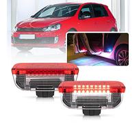 NSLUMO Luce porta LED per V-W Golf Jetta Passat EOS Sharan Skoda Superb Seat Leon LED Illuminazione interna auto 2 x Bianco Rosso lampada cortesia porte interne CANBus sostituzione OEM