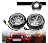 NSLUMO luci diurne LED compatibile con M/INI C/OOPER R50 R52 R53 2001-2006 | per LED Rally guida luce con anello halo Angel Eyes DRL scocca nera luci diurne Kits bianco xenon alta luminosità