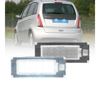 NSLUMO Luci targa LED per Lancia Musa 2004-2012, accessori luce posteriore bianca LED per targa e fanale, senza errori CANBUS 2 pezzi