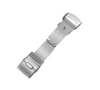 NSNGPAFACZ Fibbia for Seiko Orologio in acciaio inossidabile Fibbie Pulsante Piega Chiusura di distribuzione Pulsante pieghevole Blocco cinturino 16/18/20/22/24 / 26mm Chiusura dell'orologio(Silver-wi