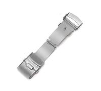 NSNGPAFACZ Fibbia for Seiko Orologio in acciaio inossidabile Fibbie Pulsante Piega Chiusura di distribuzione Pulsante pieghevole Blocco cinturino 16/18/20/22/24 / 26mm Chiusura dell'orologio(Silver-wi