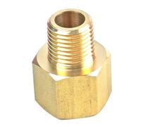 NSPKZXTTGF 1/4" BSPT Male x 3/8" NPT Female Brass Pipe Fitting Connector Adapter for Pressure Gauge Air Gas Fuel Water Pressure 229 PSI