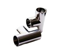 NSPKZXTTGF 16mm Pipe OD Butt Welding Tee 3 Way SUS 304 Stainless Steel Fitting Spliter Homebrew Beer Wine
