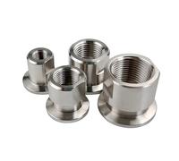 NSPKZXTTGF 1pc KF25 To M14*1.5 Metric Female Thread 304 Stainless Steel KF Vacuum Pipe Fitting