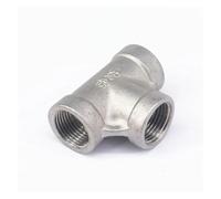 NSPKZXTTGF 3/8" Equal Female Tee Thread 3 Way 304 Stainless Steel Pipe Fitting Connector Coupling for Water Air Gas
