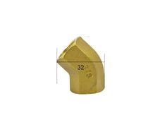 NSPKZXTTGF 3/8" NPT Equal Female Brass 45 Degree Elbow Pipe Fitting Coupler Connector Water Gas Oil