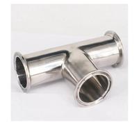 NSPKZXTTGF Fit Tube O.D 45mm 2" Tri Clamp Ferrule O.D 64mm 304 Stainless Steel Tee 3 Ways Ferrule Fitting