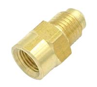 NSPKZXTTGF SAE Male 7/16"-20 UNF Fit Tube OD 1/4" - 1/8" NPT Female Brass SAE 45 Degree Pipe Fitting Connectors 1000 PSI
