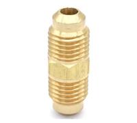 NSPKZXTTGF SAE Male 7/16"-20 UNF Fit Tube OD 1/4" Straight Brass SAE 45 Degree Pipe Fitting Connectors 1000PSI