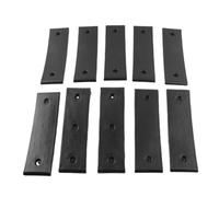 NSPmebTGW Cuscinetti scorrevoli per cuccetta per rimorchio per Barca Neri da 10 Pezzi, 3 x 10 Pollici, riducono l'attrito Compatibile con Quasi Tutti i rimorchi per cuccetta