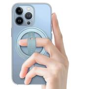 NSPmebTGW Supporto per telefono ad anello magnetico con supporto per impugnatura wireless e supporto per telefono da auto rimovibile con cinturino da dito(Blue)