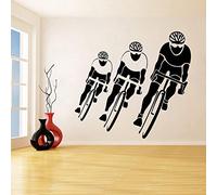 NSRJDSYT Adesivo murale in Vinile Gara ciclistica Ciclismo Sport Adesivi murali Ciclista Accessori per la Decorazione della casa Decorazione Artistica Rimovibile Murale 57x62cm