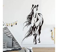 NSRJDSYT Enorme Cavallo da Equitazione Animale Adesivo da Parete Soggiorno Camera da Letto Cavallo Giungla Animale Animale Domestico Adesivo da Parete Camera dei ba 78x42cm
