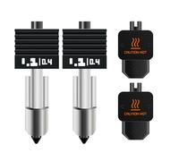 Nssnlur 2 pezzi High Flow H2D Hotend per Bambu, HF H2D estrusore Hotend Stampa rapida per risparmiare tempo Hotend Set per Bambulab H2D/H2D Combo/A1/A1 Mini estrusore per stampanti 3D Bambulab H2D/H2D