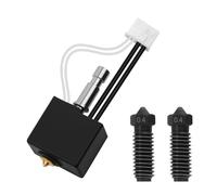 Nssnlur Kobra S1 Hotend Kit con 2 pezzi Hardend Steel Nozzles 0,4 mm, estrusore Hotend Heatbreak Thermister in acciaio temprato, set di ugelli per stampanti Anycubic Kobra S1/Kobar S1 Combo
