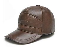 nster Cappelli invernali, cappello da baseball in pelle unisex Cappello da baseball in pelle classica per bicicletta per il ciclismo Golf 55-60 cm