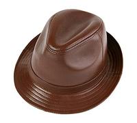 nster Cappelli invernali, cappello da jazz in cuoio Cappello da pecora in pelle di pecora Uomo Autunno e inverno all'aperto Casual Fedoras e cappelli trilby