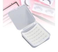 NSXAYIWE 240PCS Strisce adesive per ciglia a grappolo di elfi, senza colla su strisce di ciglia, cluster riutilizzabili trasparenti per ciglia Stick Sostituzione della colla per (Nero)